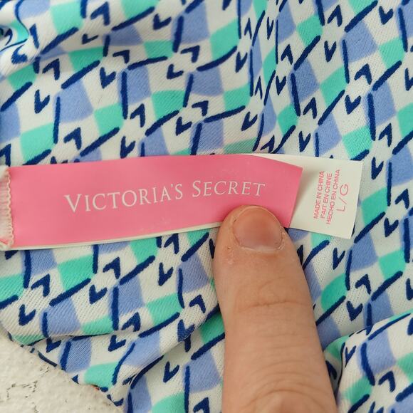 Victoria’s Secret Reversible Bikini Swim Top Multicolor Pink Fringe Large - Picture 3 of 6